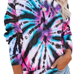 Blue Fuchia Tie Dye Top